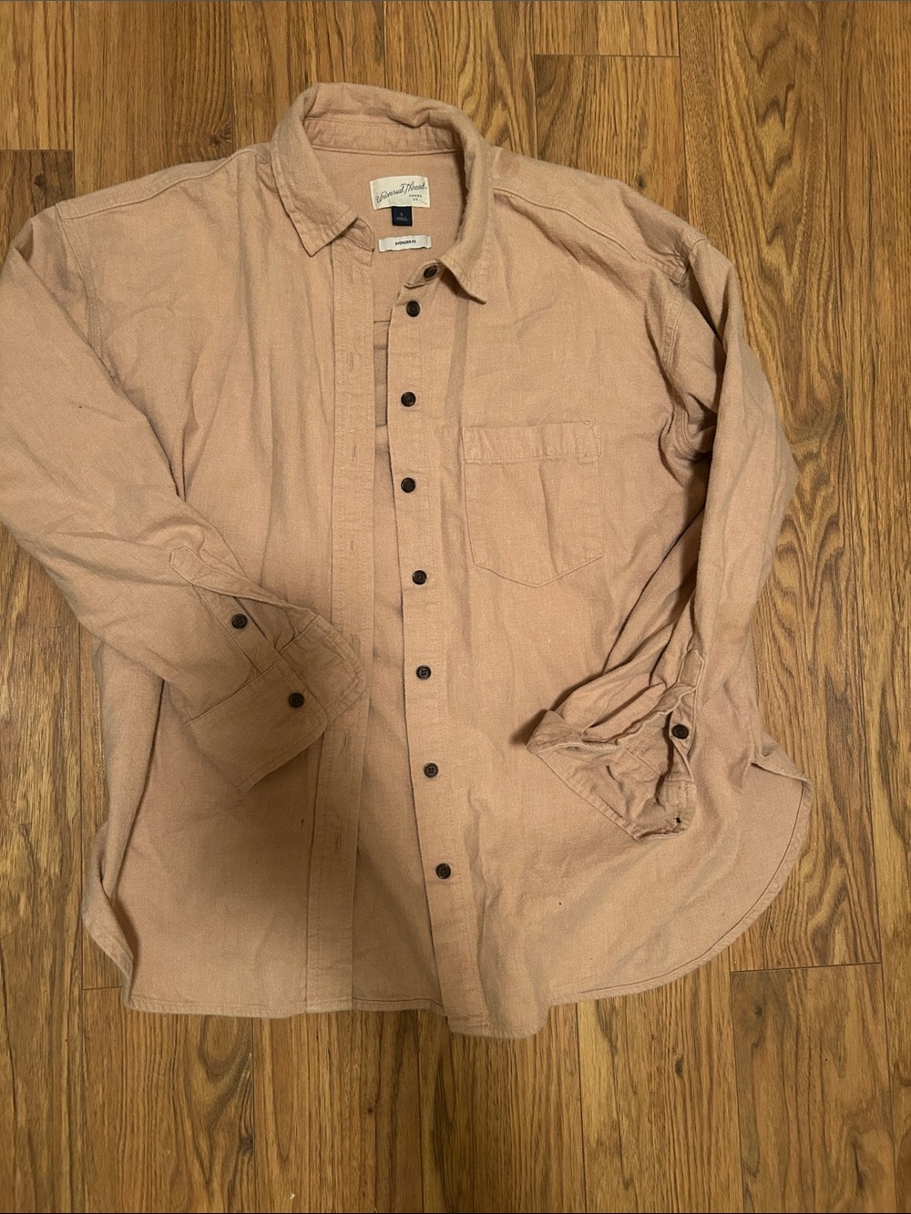 Light Tan Button-Up Shirt